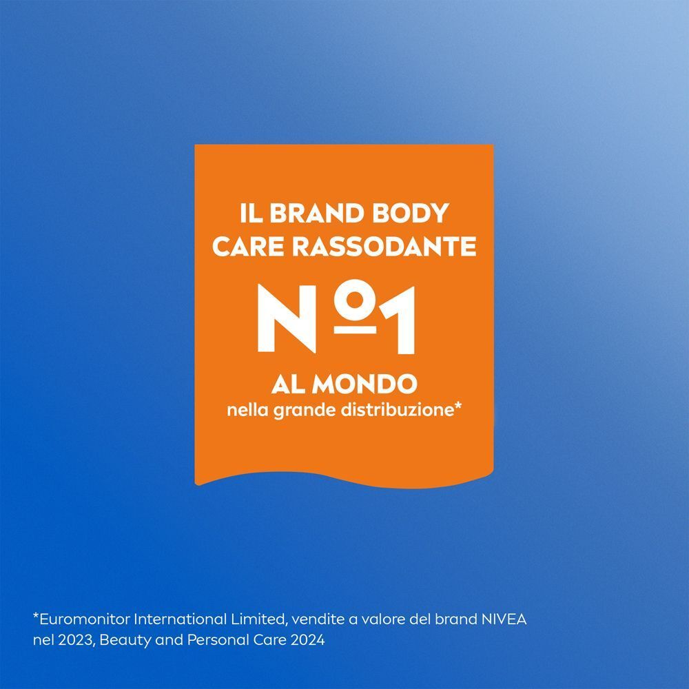 Logo: Nivea è il brand N.1 al mondo per la cura del corpo rassodante.