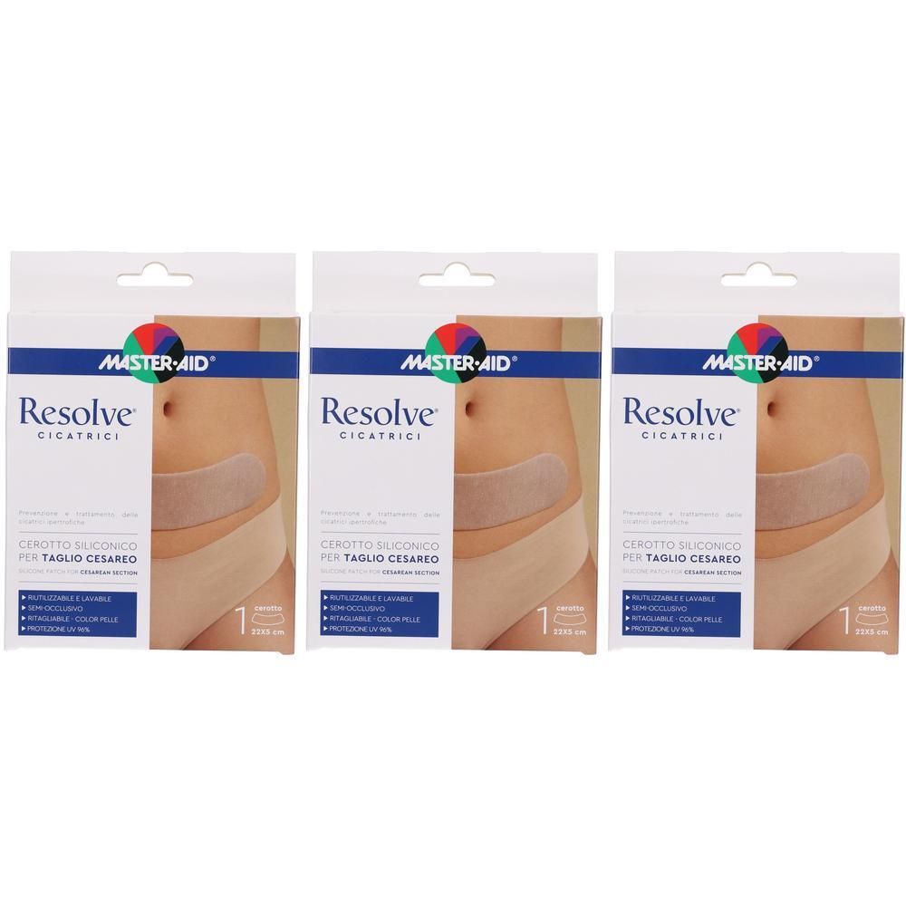Cerotto Siliconico Taglio Cesareo Master-aid Resolve 22x5cm