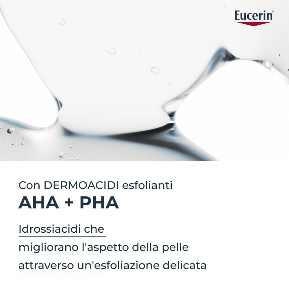 I dermo-acidi AHA+PHA migliorano l'aspetto della pelle con un'esfoliazione delicata.