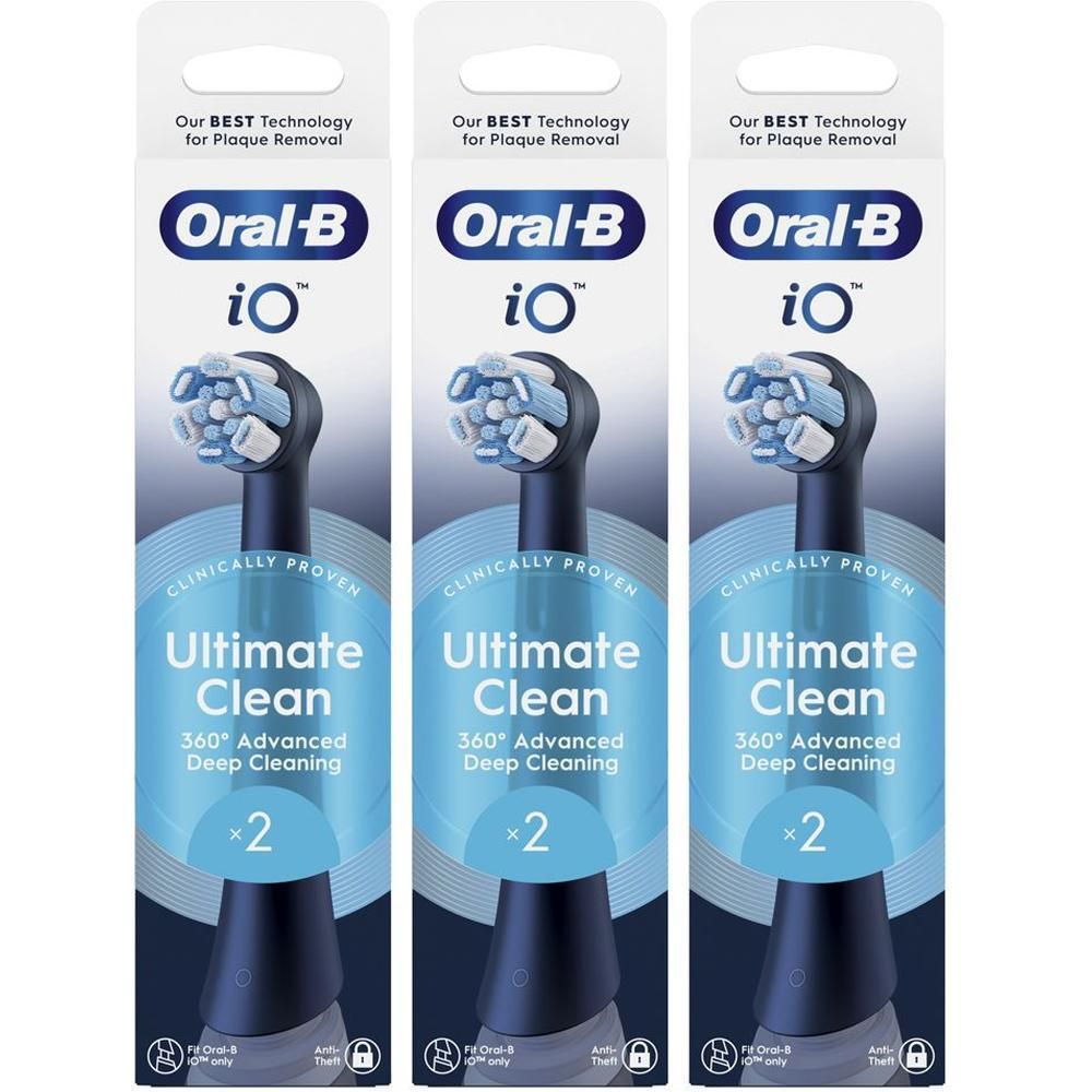 Oralb Power Ricarica Io Ultra Clean Black 2 Pezzi