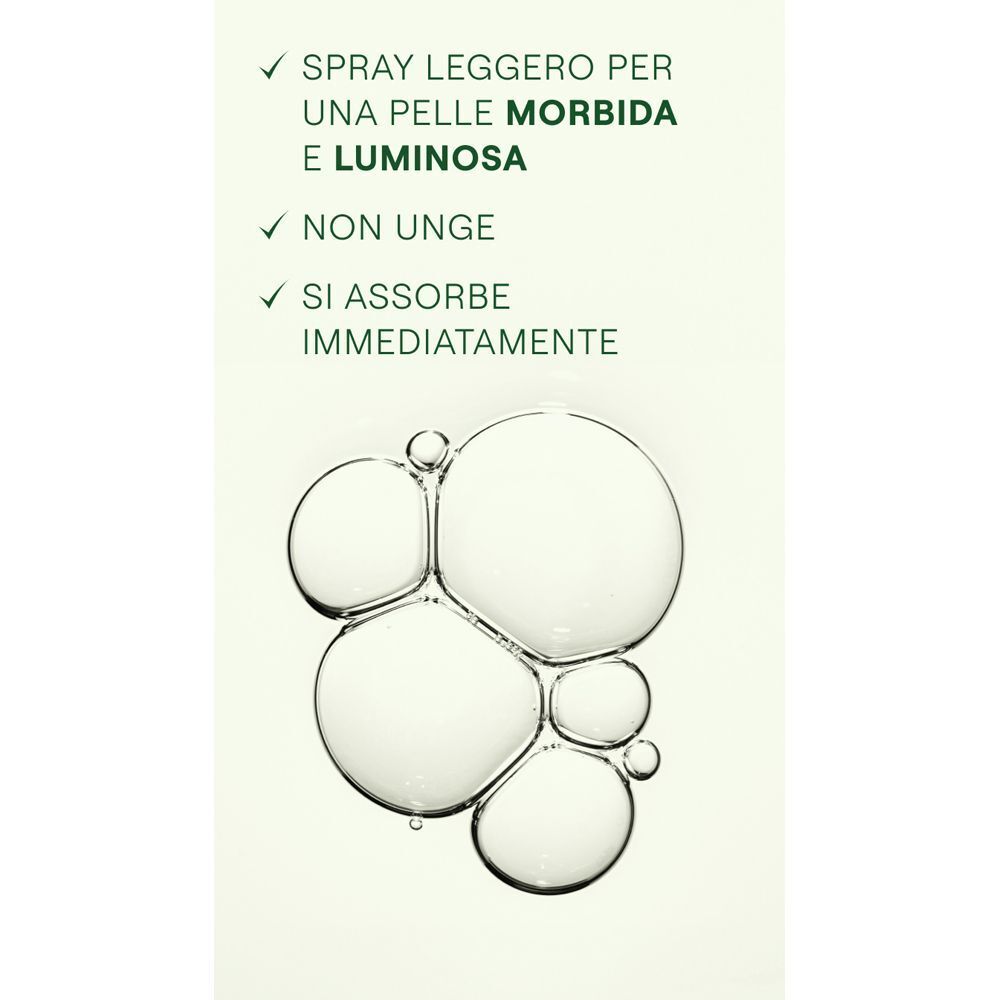 Bolle grandi e piccole su sfondo chiaro, testi in italiano.