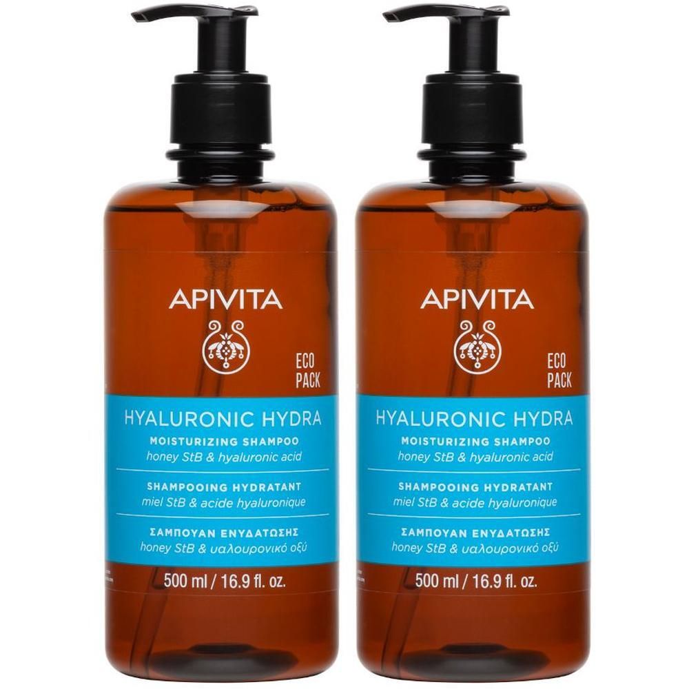Apivita Hyaluronic Hydra Shampoo Idratante Anti-crespo con Acido Ialuronico per capelli morbidi