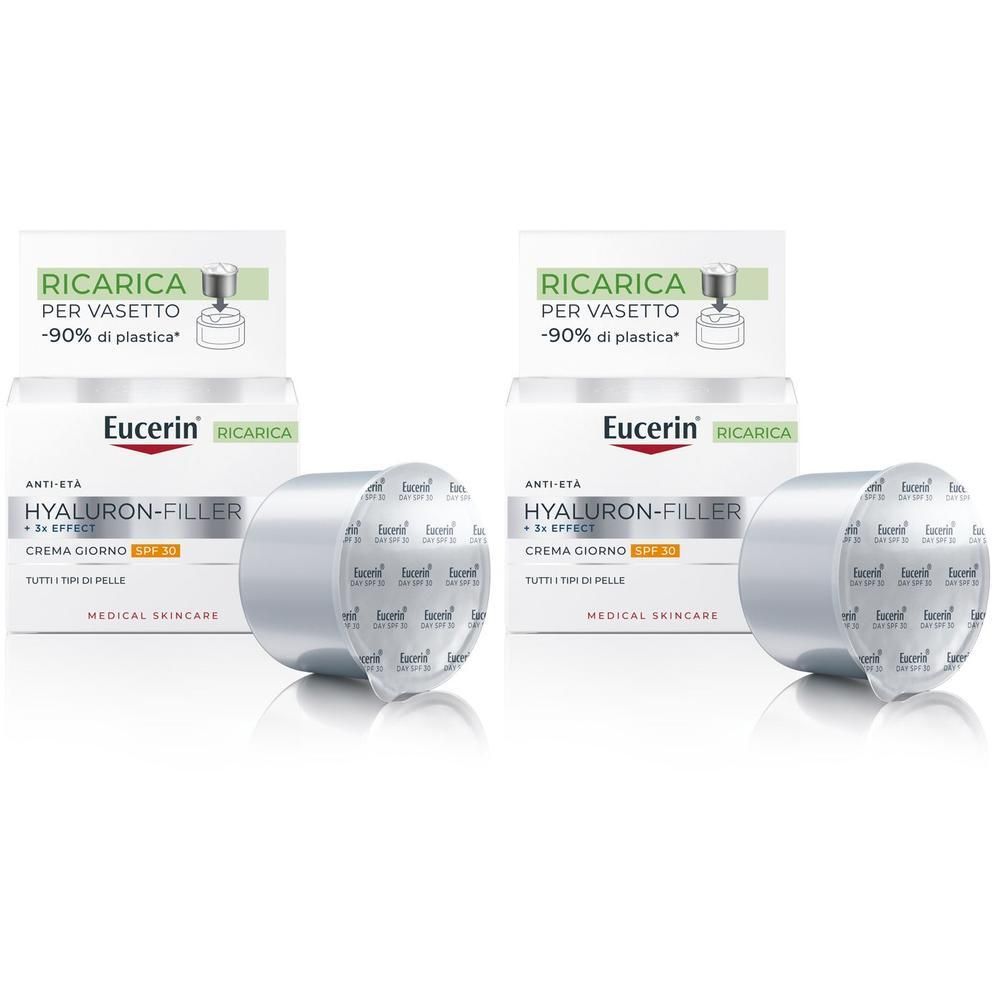 Eucerin Hyaluron-Filler + 3X Effect Crema Viso Giorno SPF30 Anti-Età RICARICA