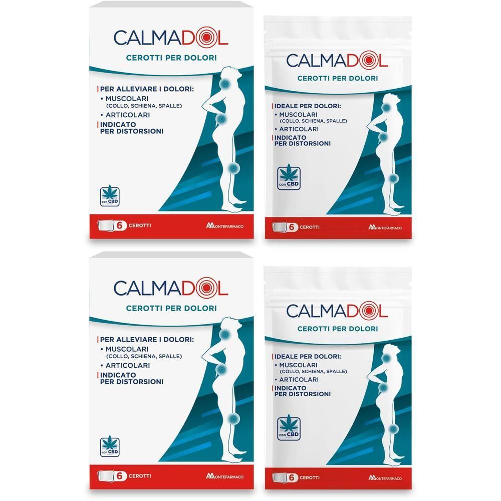 Calmadol Cerotti per Dolori 6 Pezzi con CBD