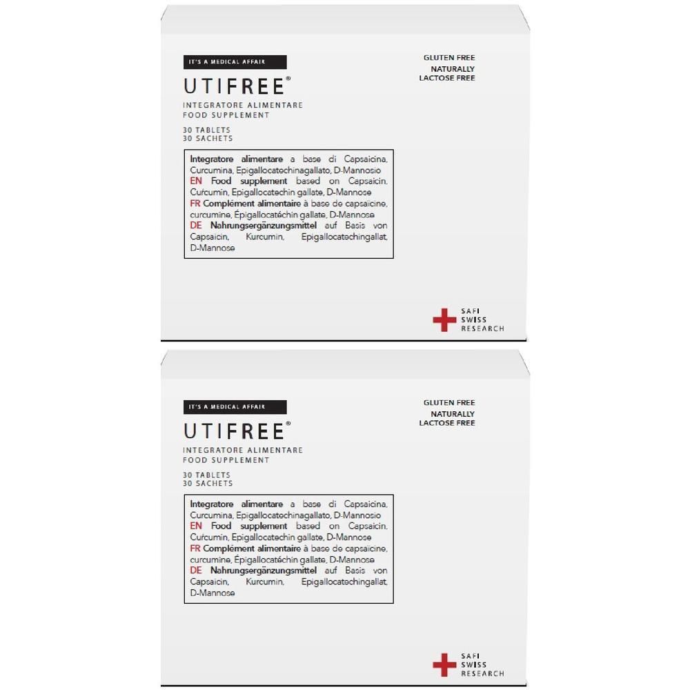 Utifree 30 Compresse + 30 Stick Da 2,5 G