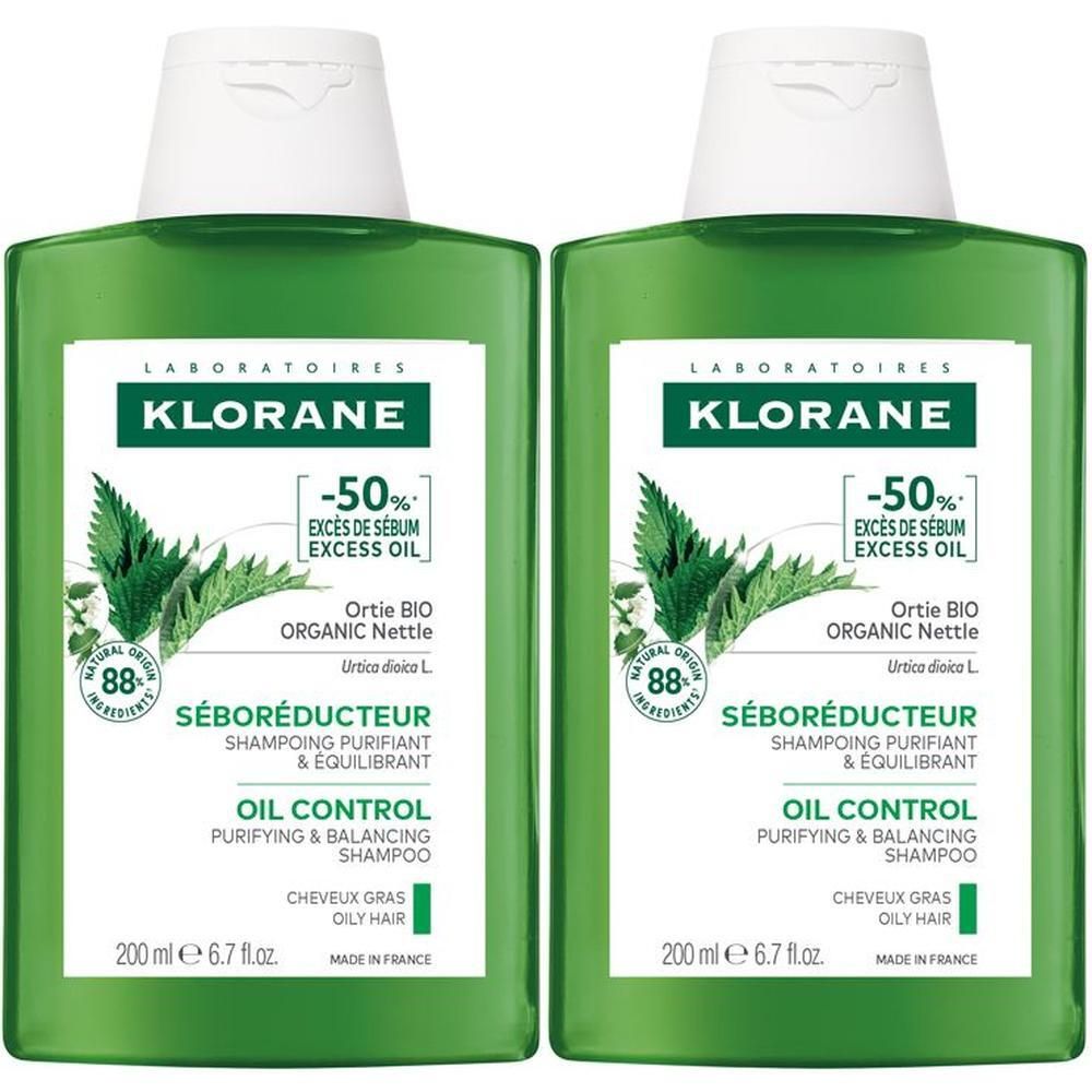 Klorane Shampoo all'Ortica BIO 200ml - Capelli grassi, purificante