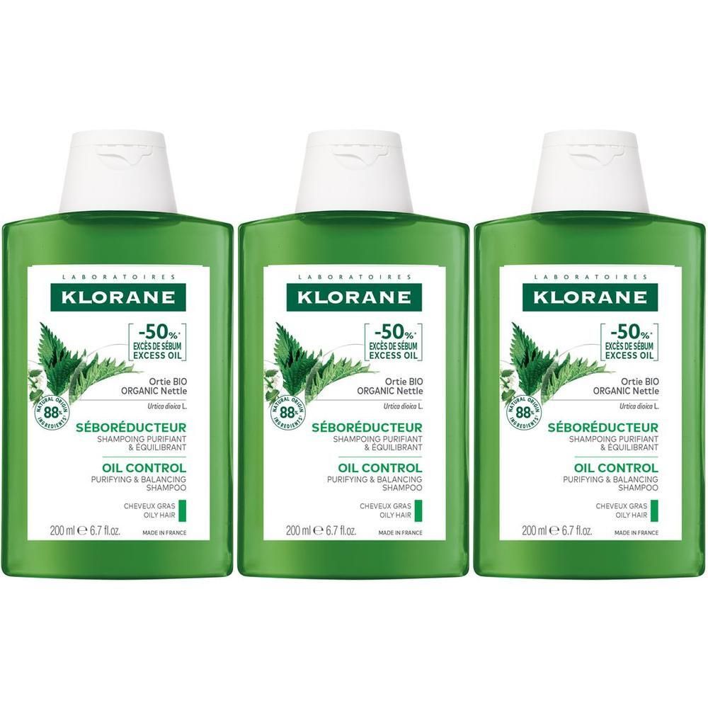 Klorane Shampoo all'Ortica BIO 200ml - Capelli grassi, purificante
