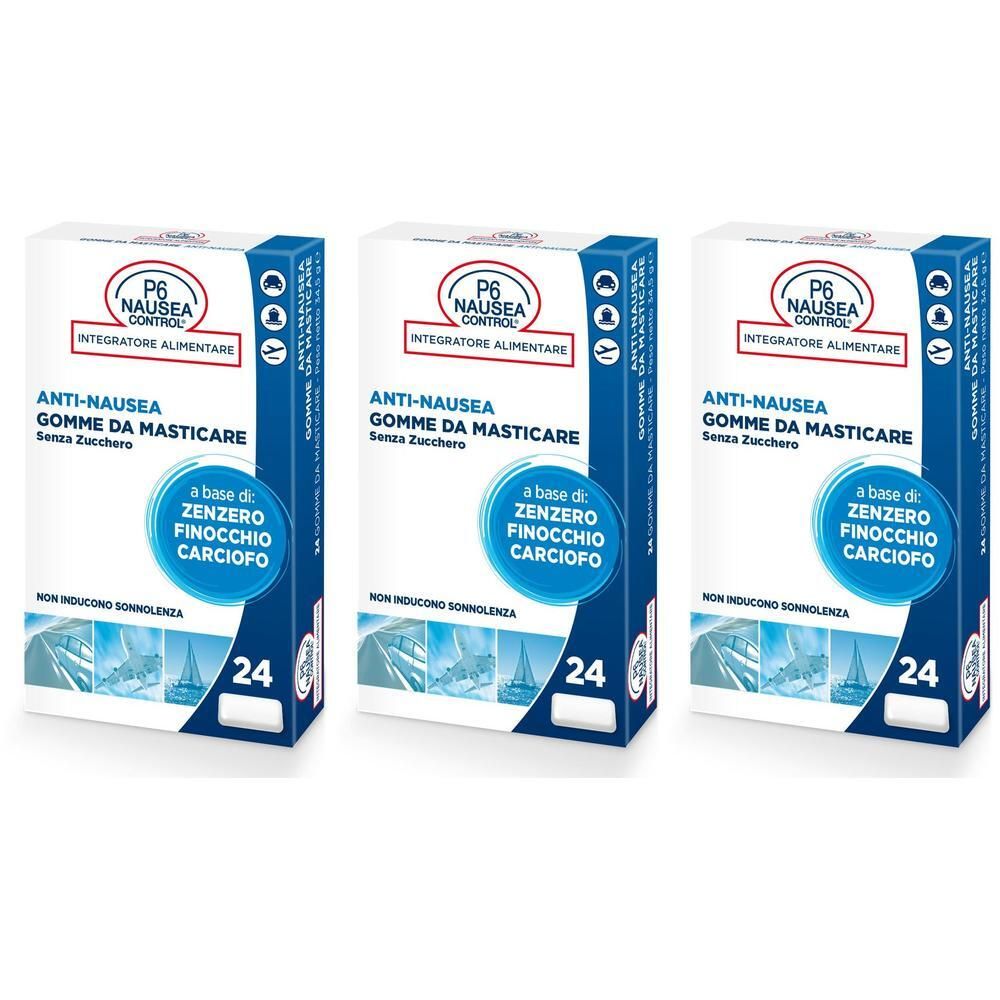 P6 Nausea Control Gomme da Masticare Anti-Nausea