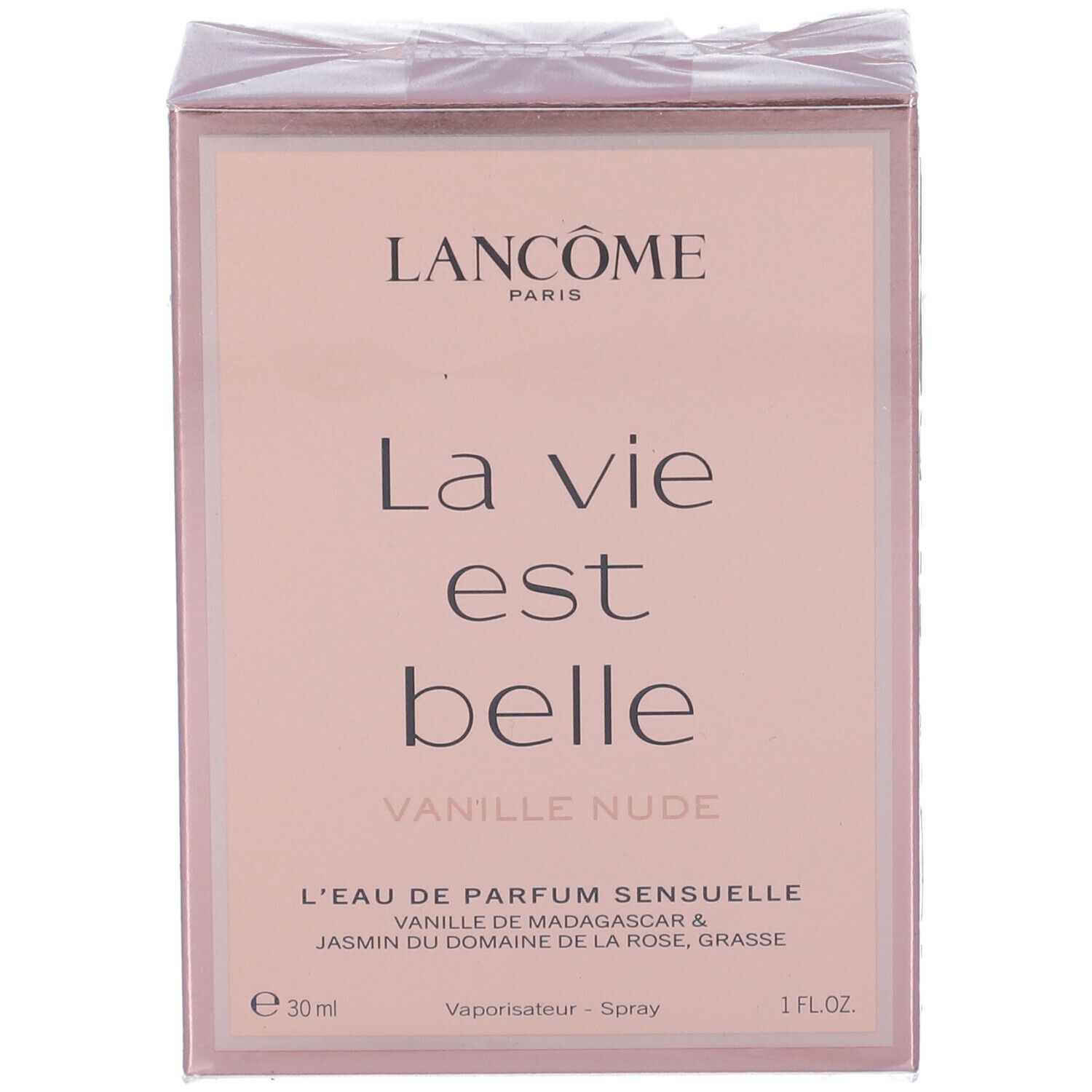 Lancôme La Vie Est Belle Vanille Nude Eau de Parfum 30ml Verpackung, Vorderseite.