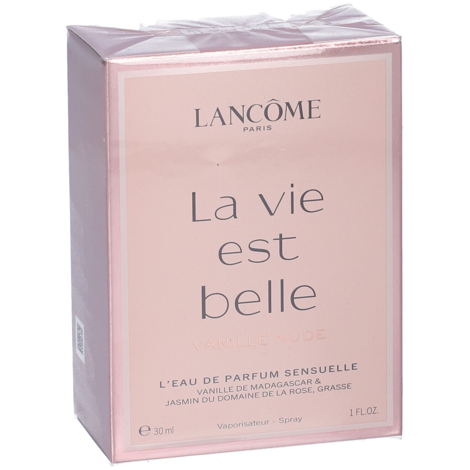 Lancôme La Vie Est Belle Vanille Nude Eau de Parfum 30ml Verpackung, Vorderseite mit Text.