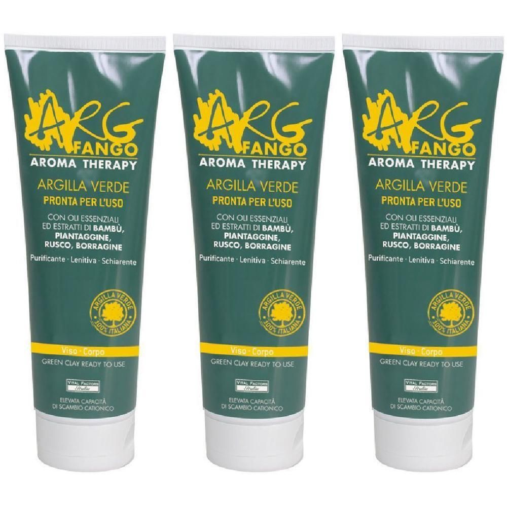Argfango Aroma Therapy Argilla Verde Pronta Per L'Uso Per Viso E Corpo 250 Ml