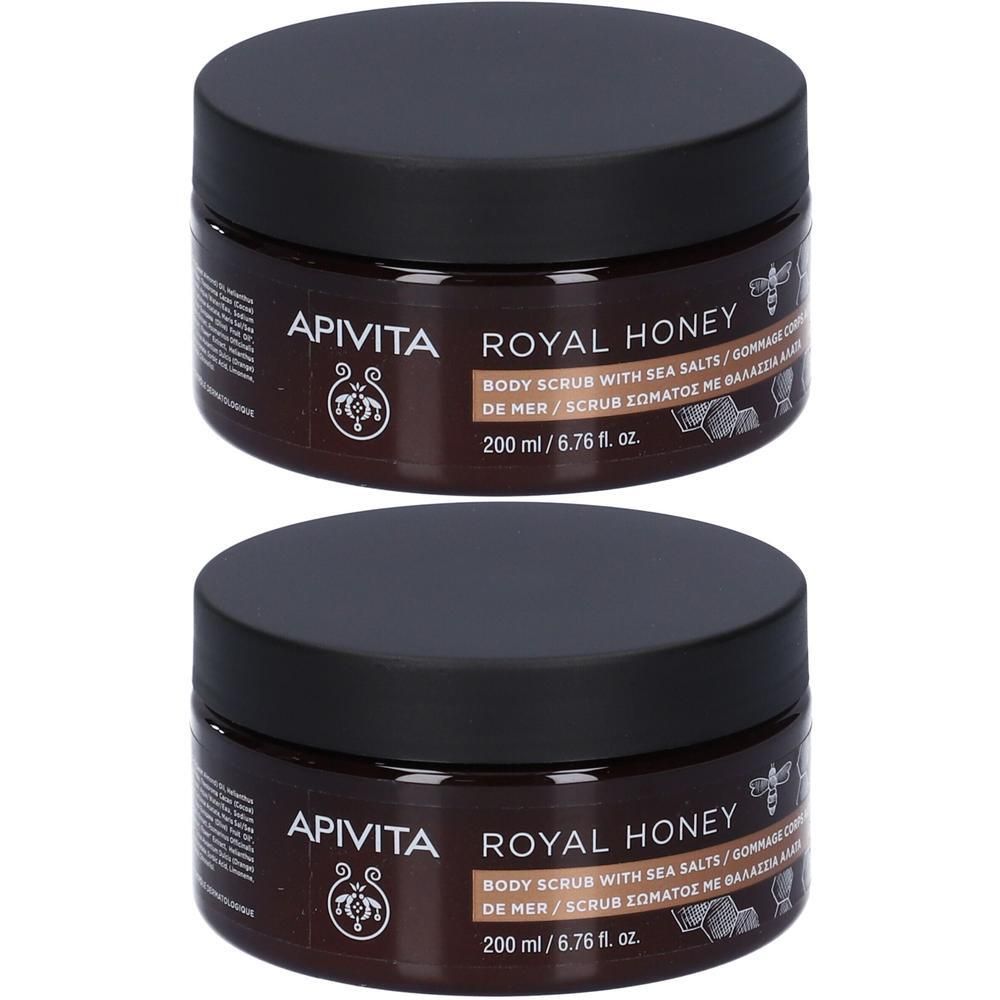 Apivita Royal Honey Scub Corpo Esfoliante con Miele e Sali Marini per pelle secca e disidratata