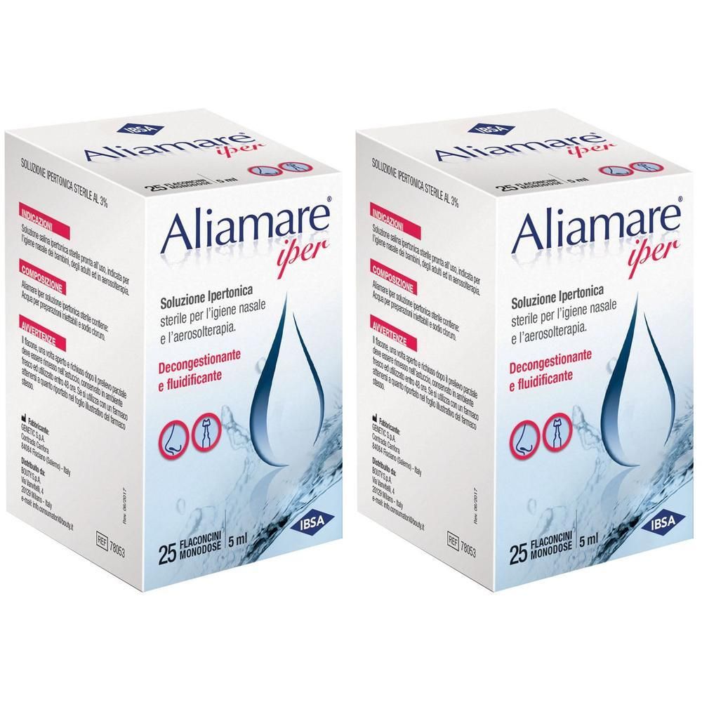 Aliamare Iper 25 Flaconcini Ipertonici Da 5 Ml