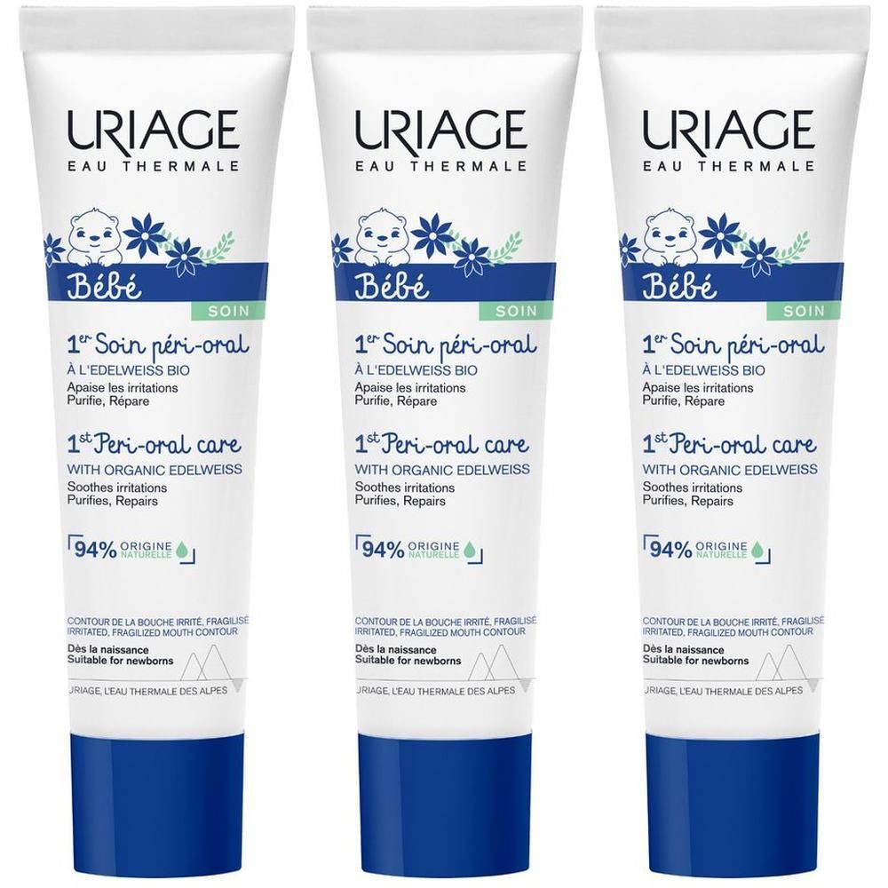 URIAGE BEBE 1° Crema periorale, irritazioni bocca, (saliva, suzione ciuccio) neonati, bambini