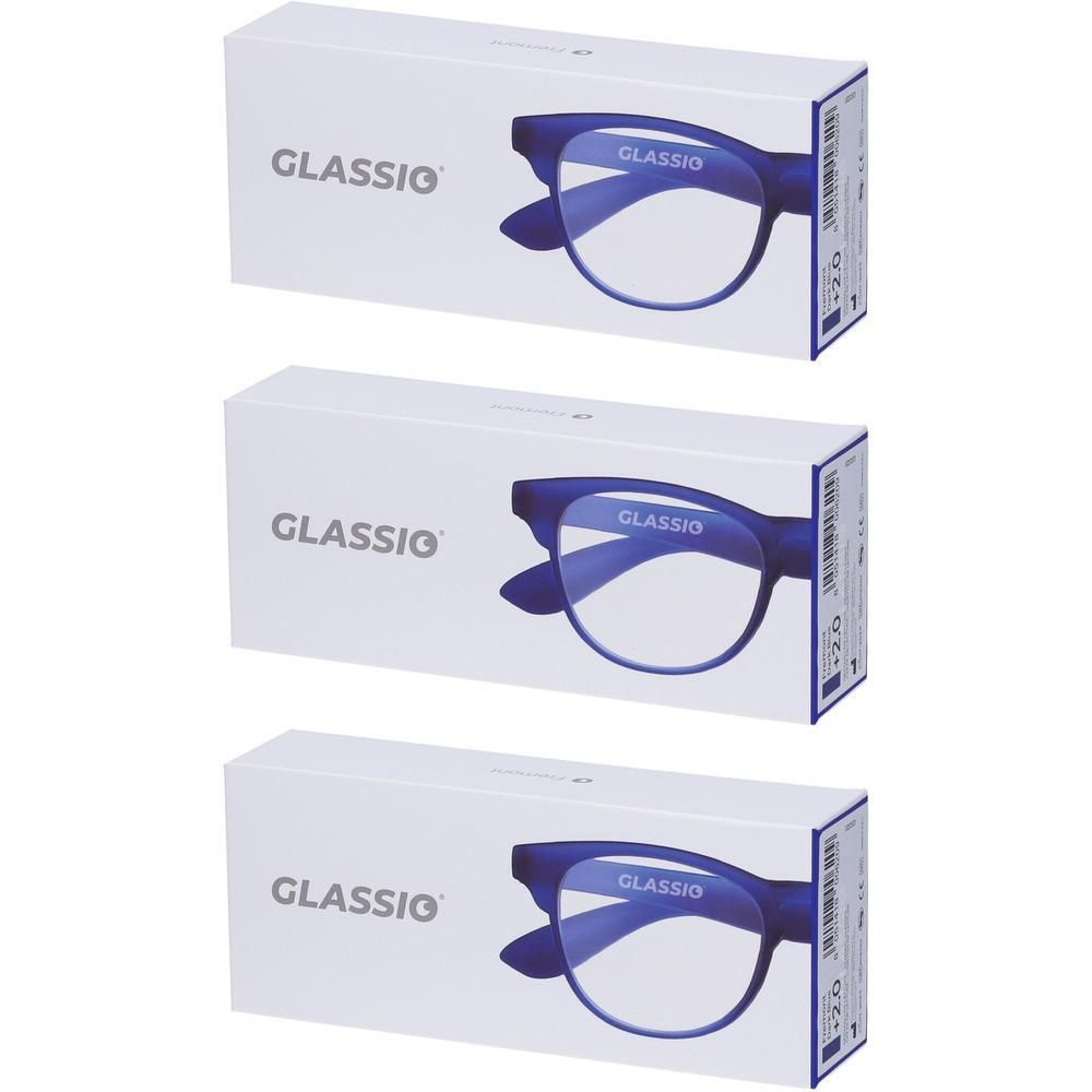 Occhiali da Lettura Glassio Fremont Colore Blu Scuro Gradazione +2,0