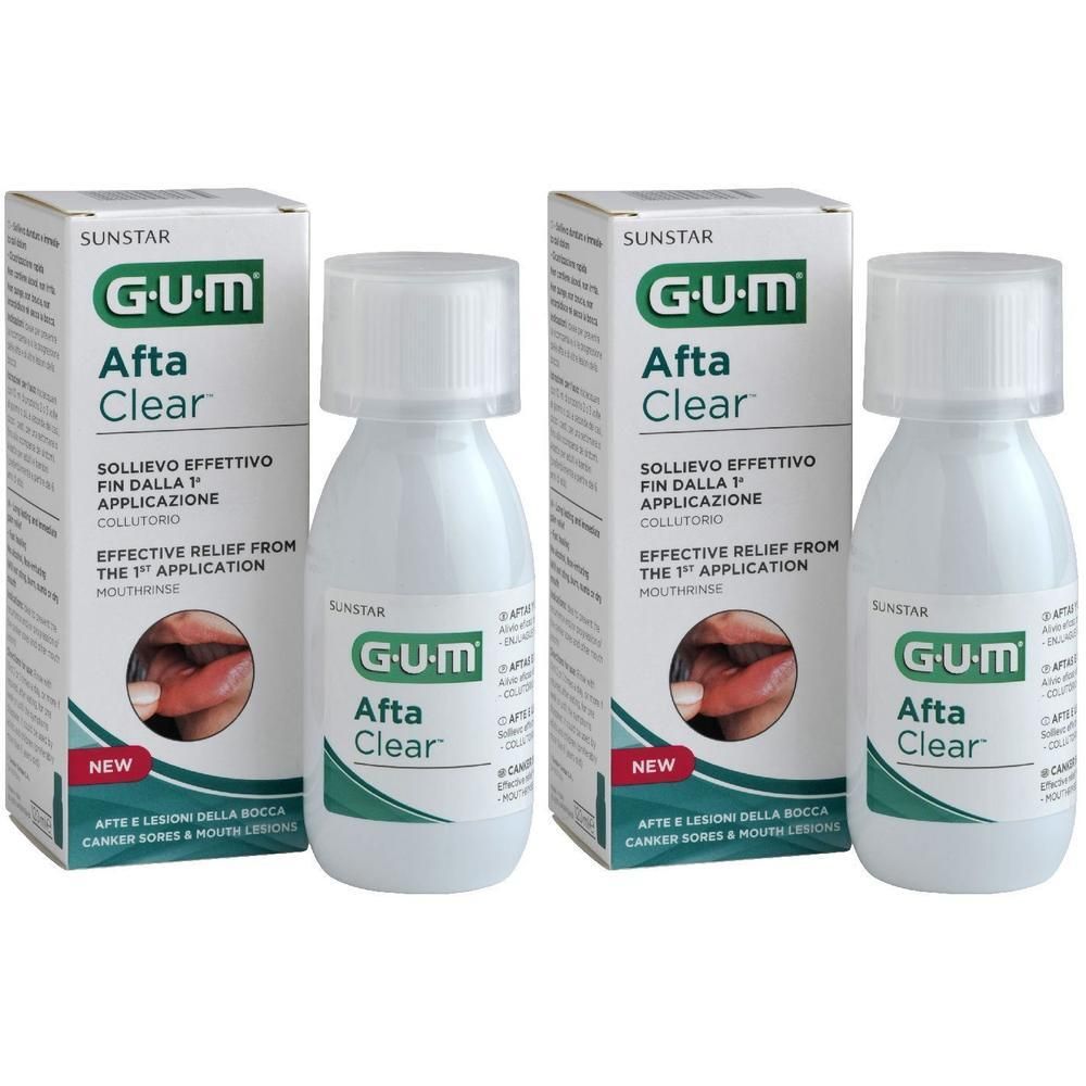 Gum Aftaclear Rinse 120 Ml Collutorio