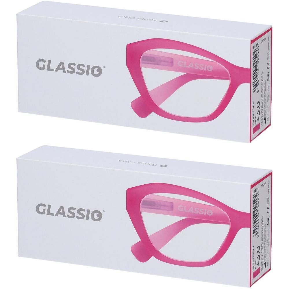 Occhiali da Lettura Glassio Santa Clara Colore Rosa Gradazione +3,0