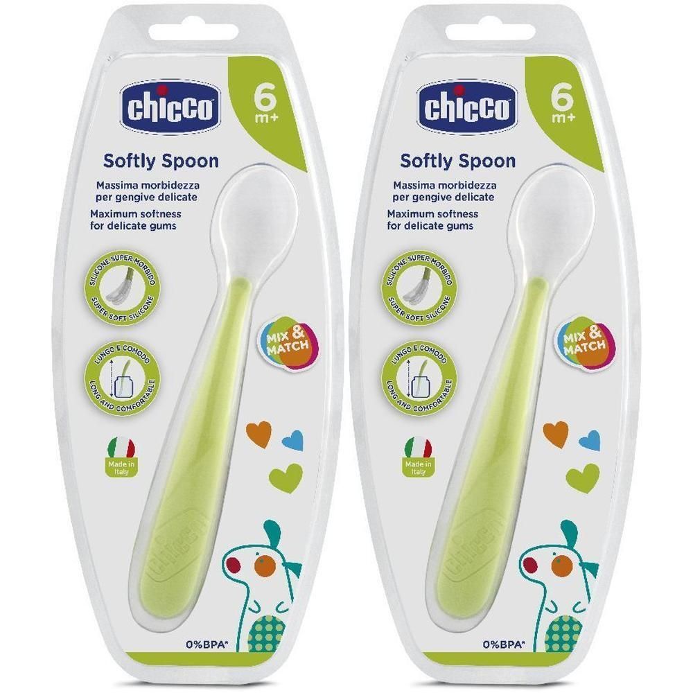 Chicco Cucchiaio Morbido Silicone 6m+