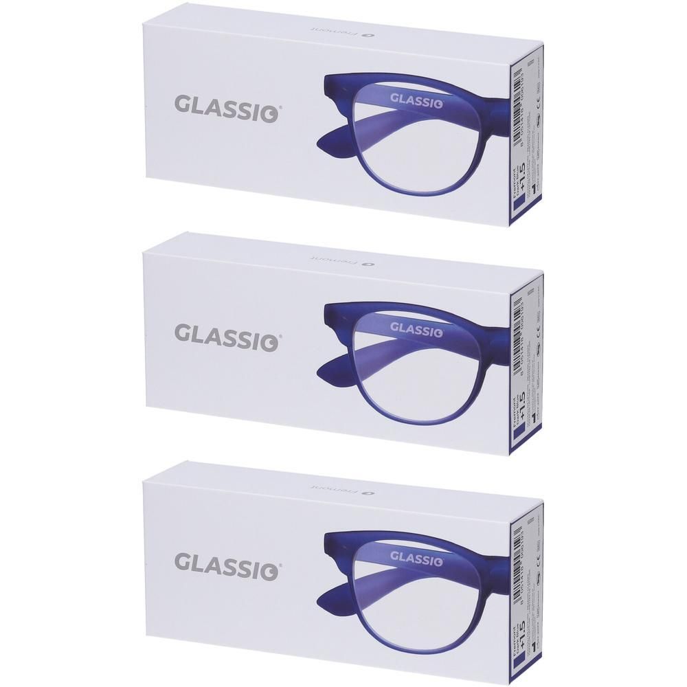 Occhiali da Lettura Glassio Fremont Colore Blu Scuro Gradazione +1,5