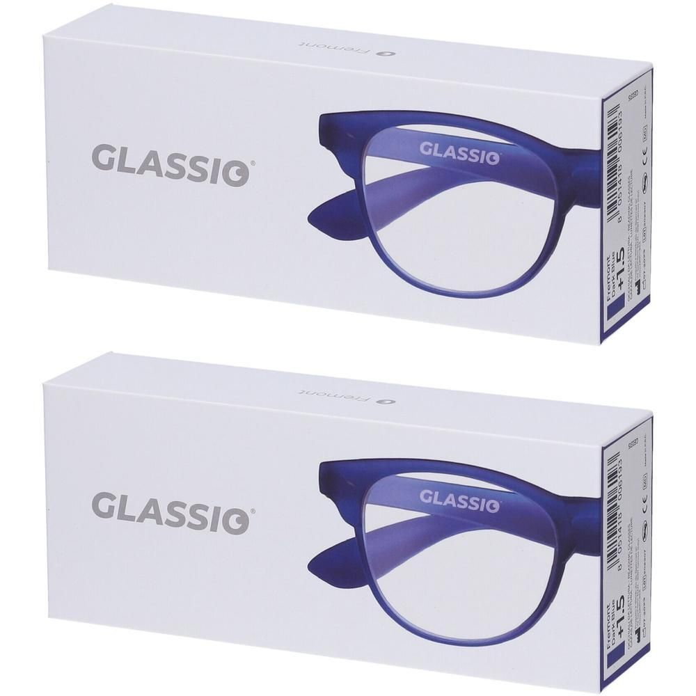 Occhiali da Lettura Glassio Fremont Colore Blu Scuro Gradazione +1,5