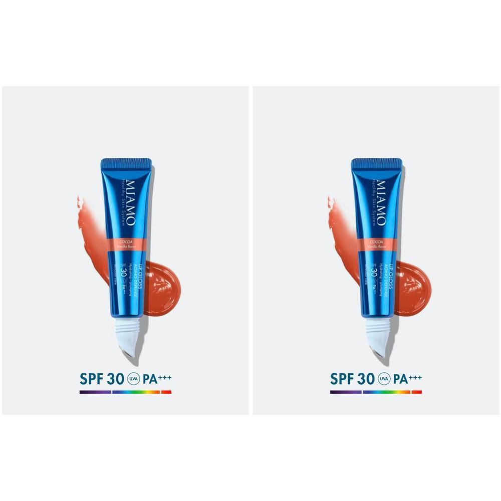 Miamo Lip Gloss Aging Defense SPF 30+ Tono Cocoa Gusto Vaniglia