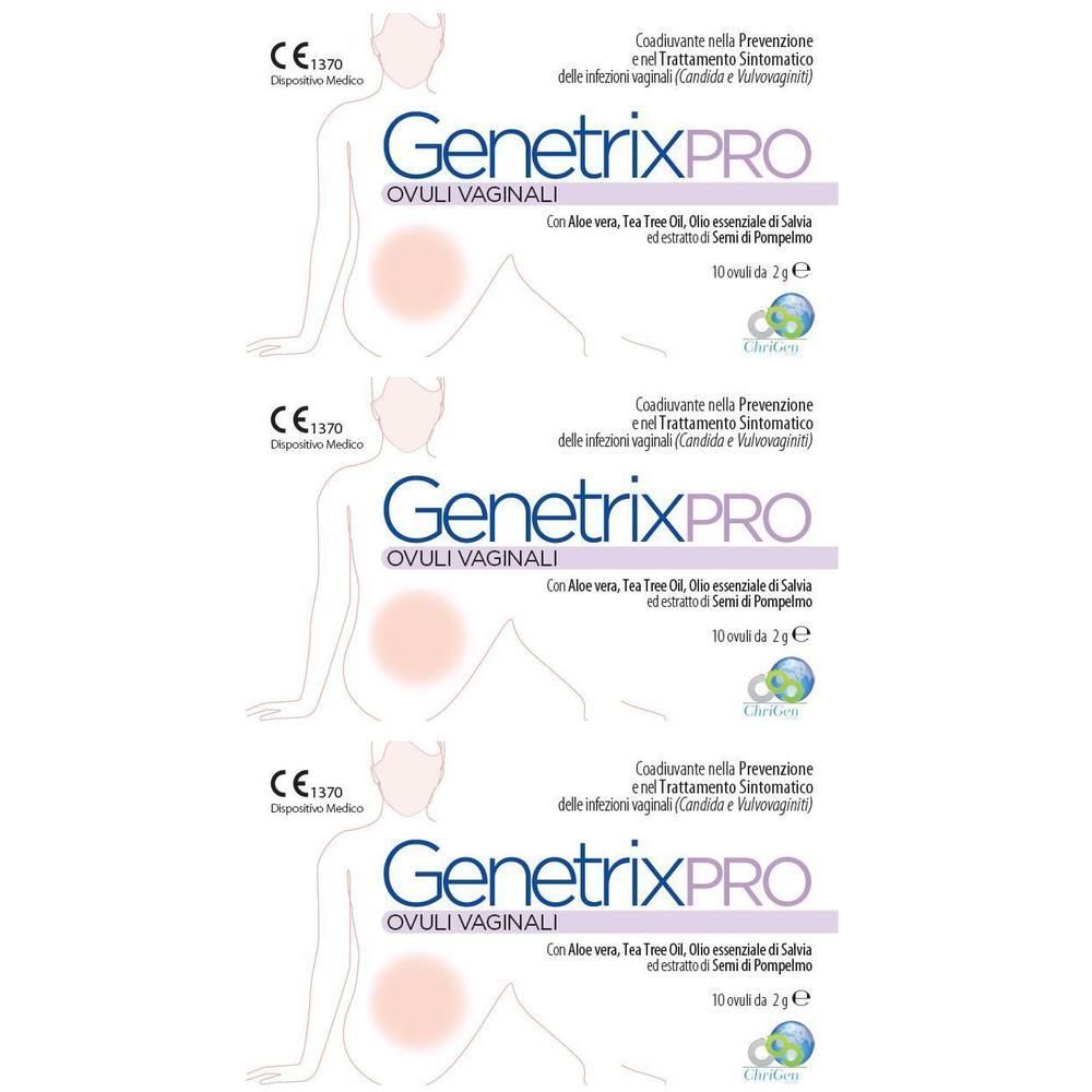 Genetrix Pro 10 Ovuli Vaginali 2 G