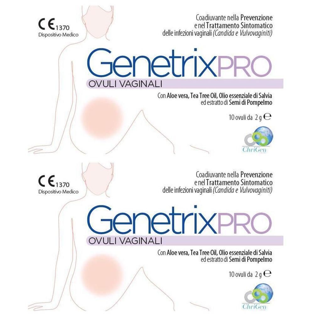 Genetrix Pro 10 Ovuli Vaginali 2 G