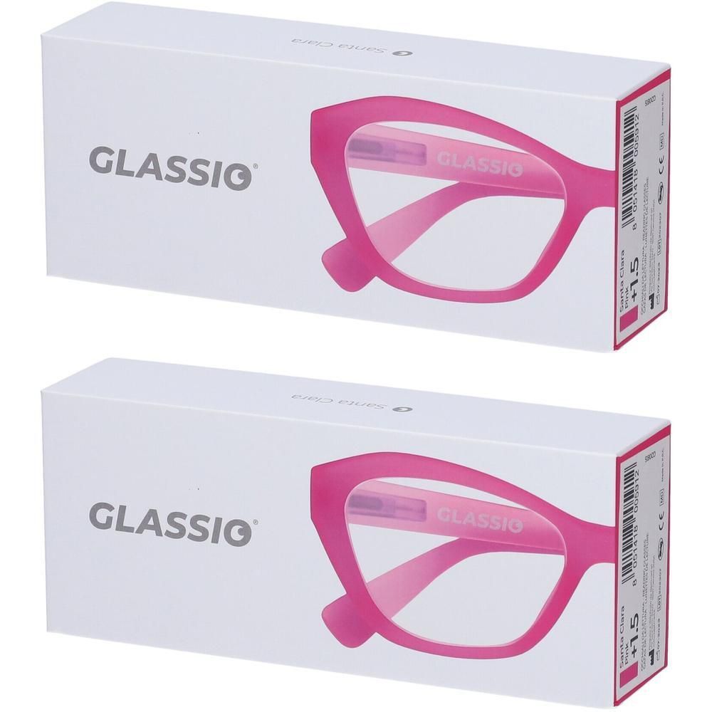 Occhiali da Lettura Glassio Santa Clara Colore Rosa Gradazione +1,5