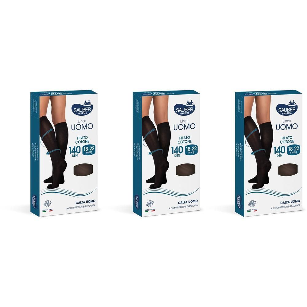 Sauber Uomo Cotone 140 DEN Blu Taglia L/XL - Misura Scarpe 43/45