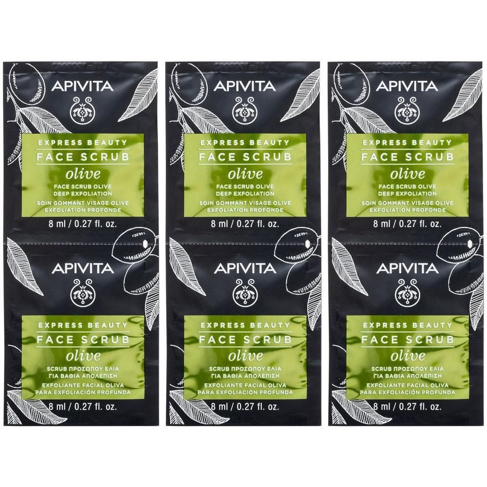 Apivita Express Beauty Olive Scrub Viso Esfoliante Profondo all'Oliva migliora l'incarnato