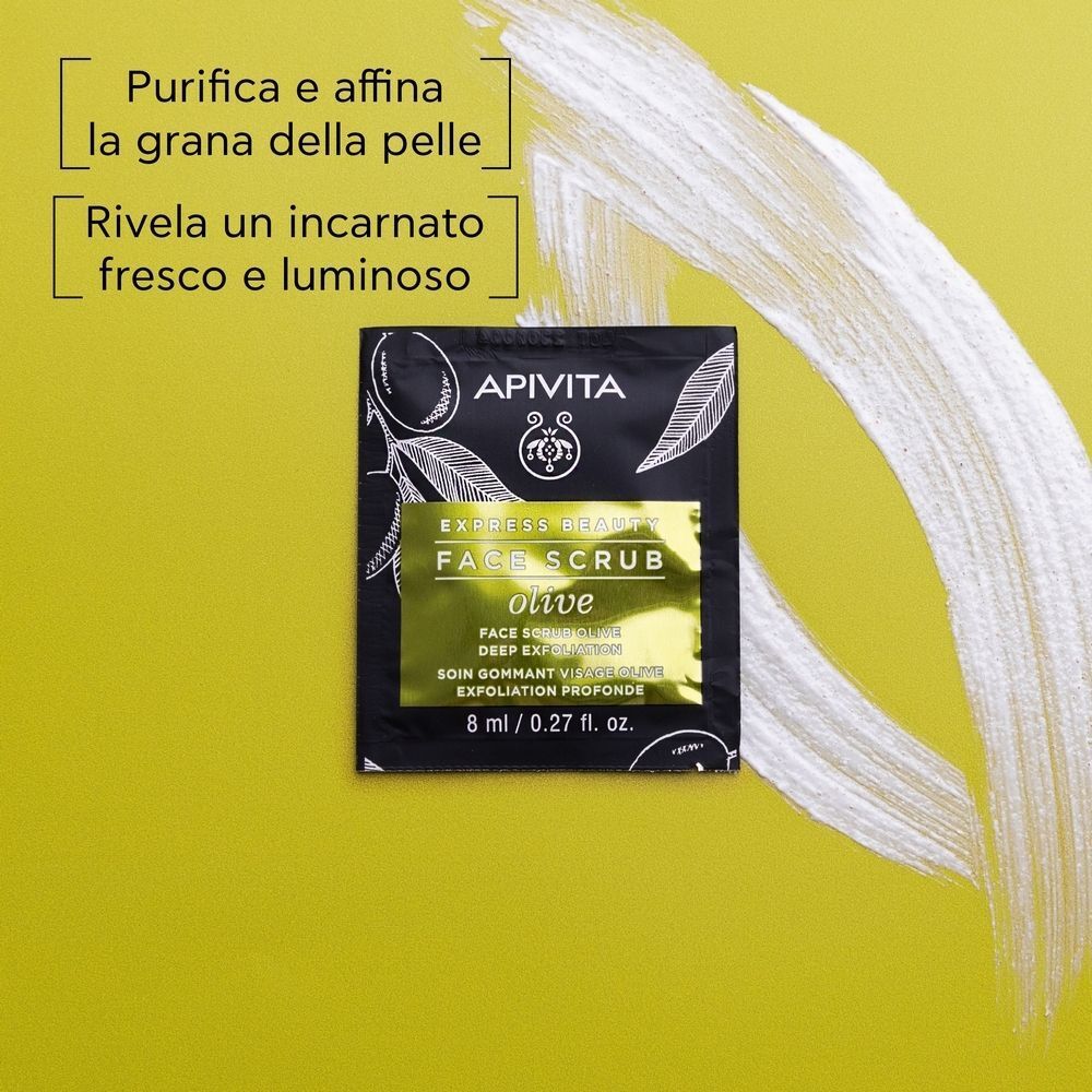 Apivita Express Beauty Olive Scrub Viso Esfoliante Profondo all'Oliva migliora l'incarnato