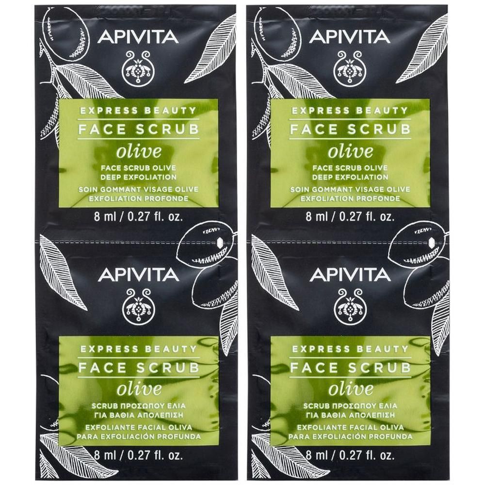 Apivita Express Beauty Olive Scrub Viso Esfoliante Profondo all'Oliva migliora l'incarnato