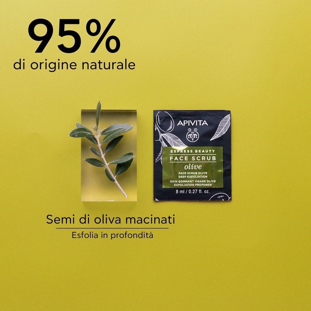 Apivita Express Beauty Olive Scrub Viso Esfoliante Profondo all'Oliva migliora l'incarnato