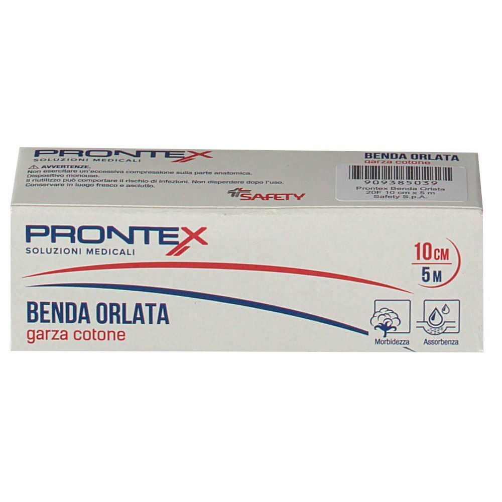 Prontex Benda Orlata Garza Cotone 10cm 5m