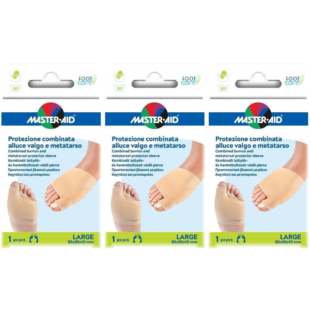 Master Aid Protezione in Gel e Tessuto Master-Aid Footcare per Metatarso Large