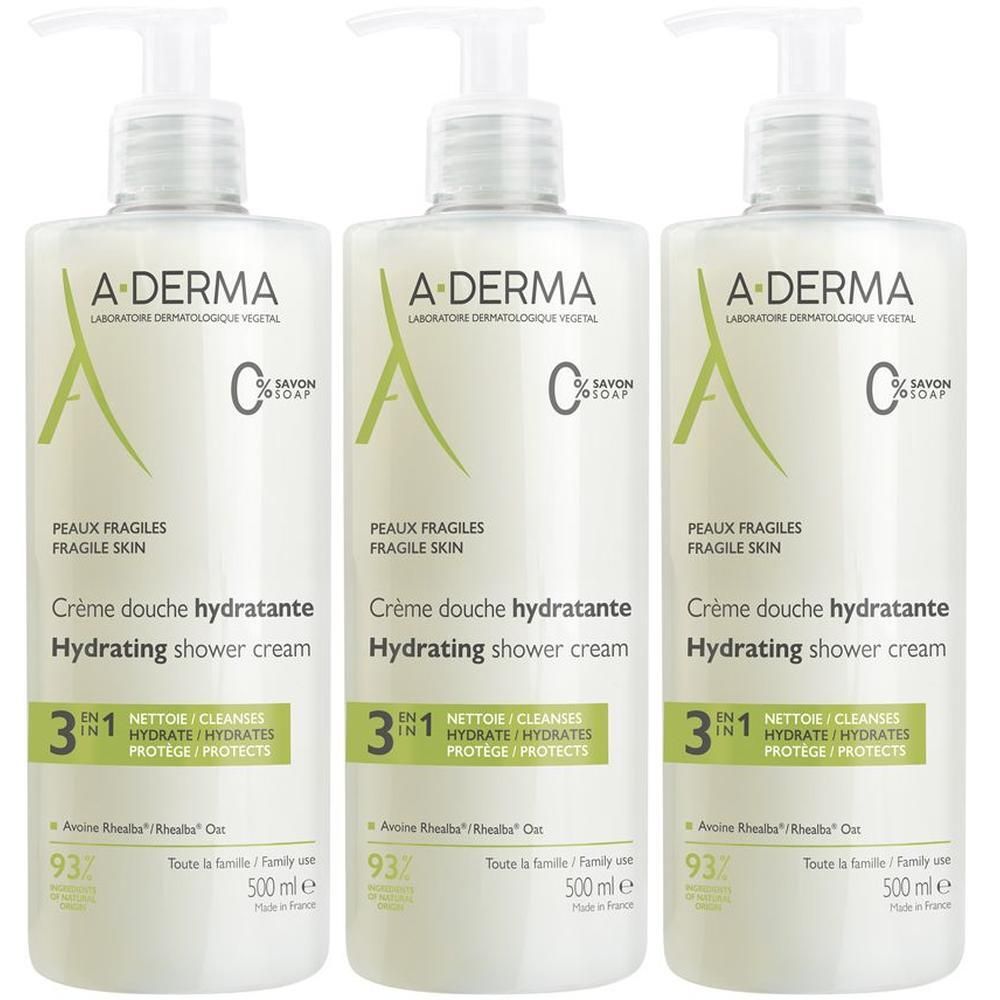 A-Derma Les Indispensables Crema doccia idratante 500ml - Cuoio capelluto fragile