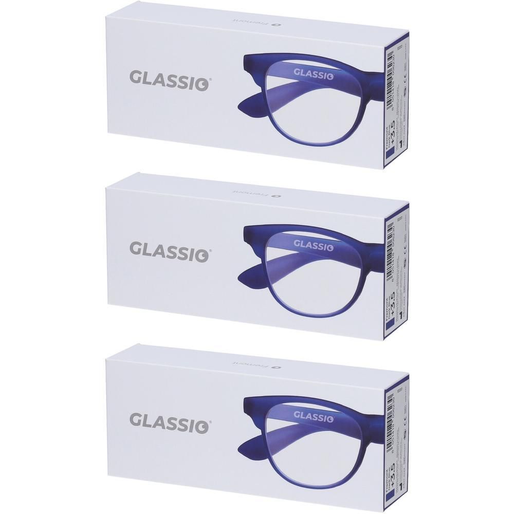Occhiali da Lettura Glassio Fremont Colore Blu Scuro Gradazione +3,5