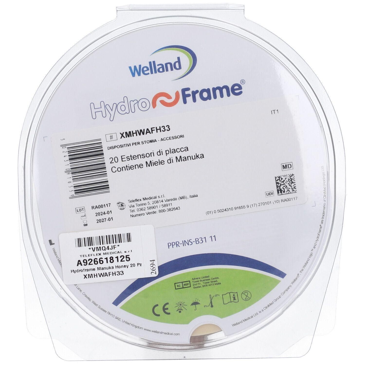 Hydroframe Protettivi Per Pelle Peristomale Manuka Honey
