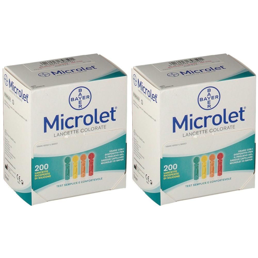 Microlet® Lancette Colorate 200 Pezzi