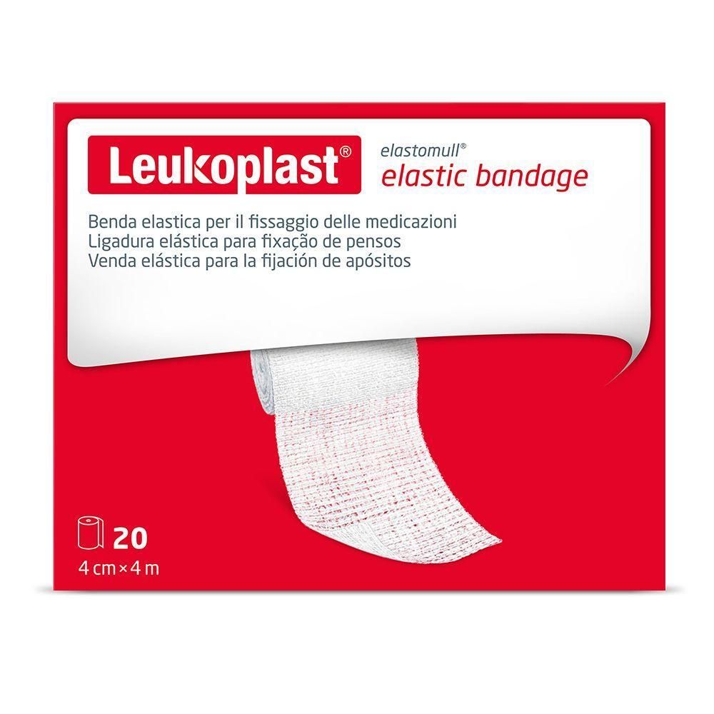 Benda elastica Leukoplast Elastomull per fissaggio, 4 cm x 4 m, rotolo.