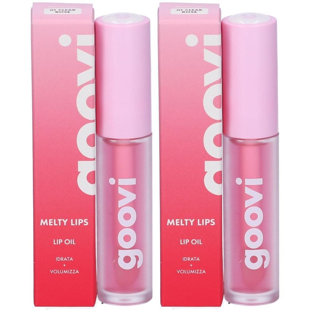 Goovi Melty Lips Olio Labbra Tonalità 01 Clear Rose