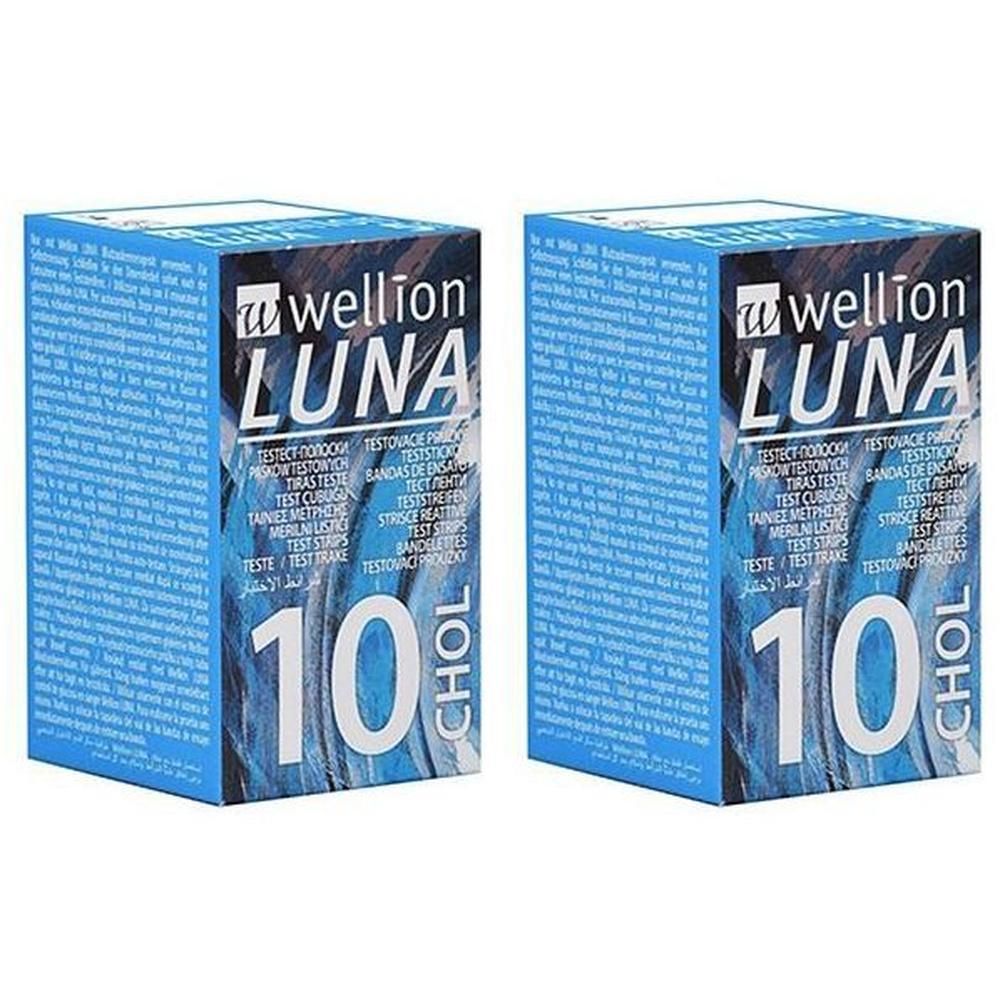 Wellion Luna 10 Strips Strisce Per Misurazione Colesterolo