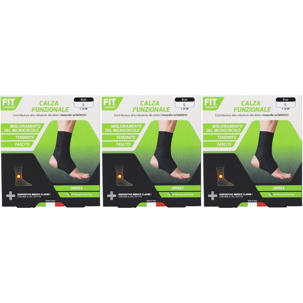 Fit Therapy Calza Funzionale Colore Nero Taglia L