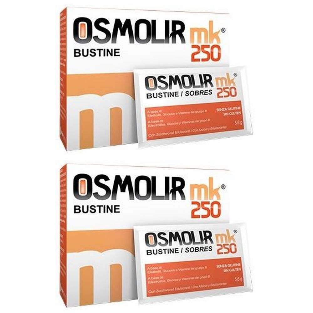 Due confezioni di Osmolir mk 250 Bustine con una bustina ciascuna.