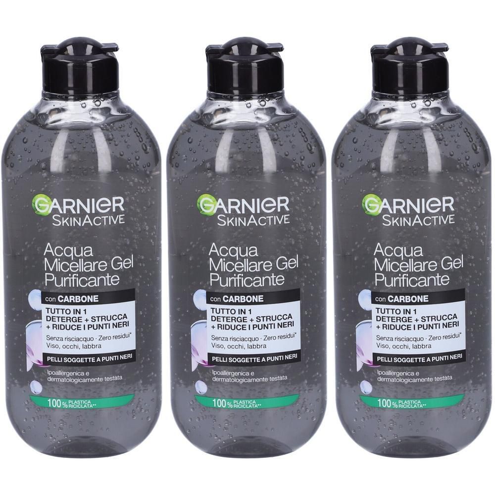 Garnier SkinActive Acqua Micellare Gel Purificante con carbone, 400ml