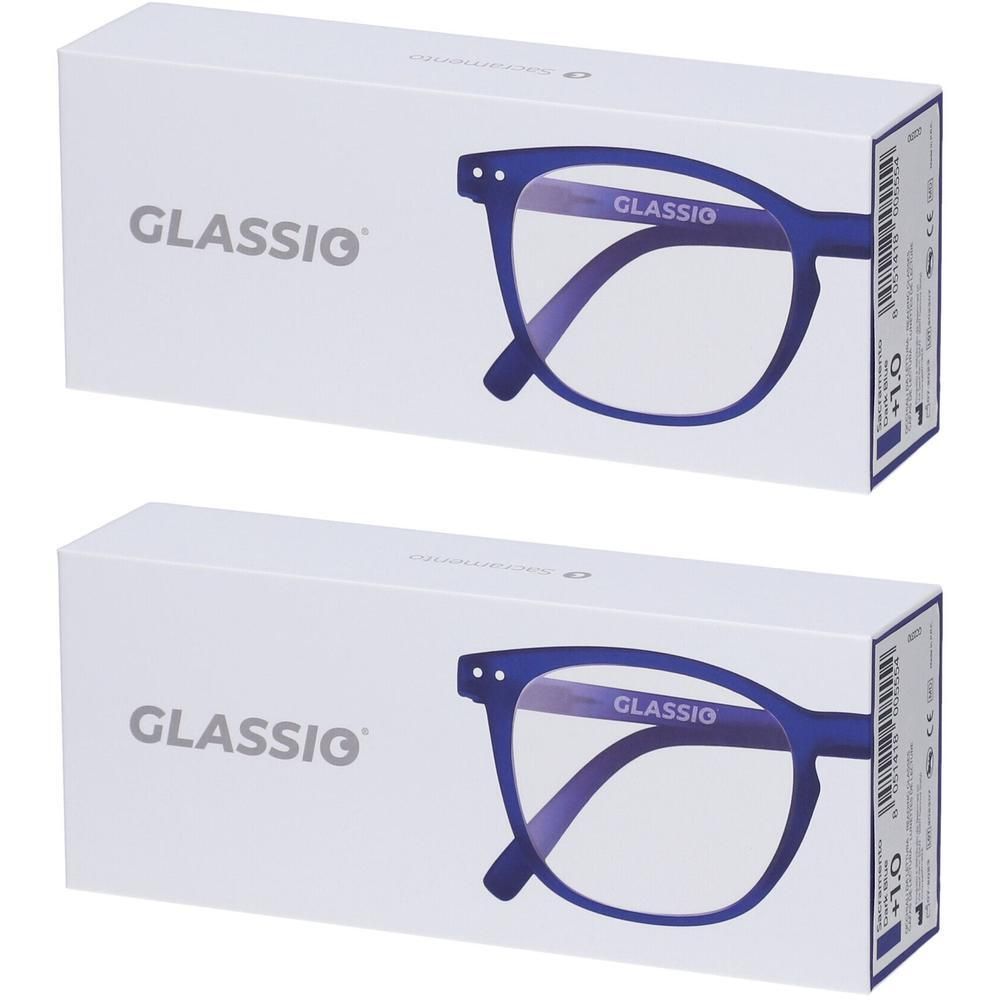 Occhiali da Lettura Glassio Sacramento Colore Blu Scuro Gradazione +1,0