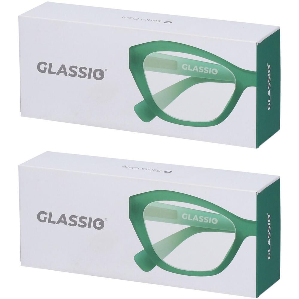 Occhiali da Lettura Glassio Santa Clara Colore Verde Foresta Gradazione +2,0