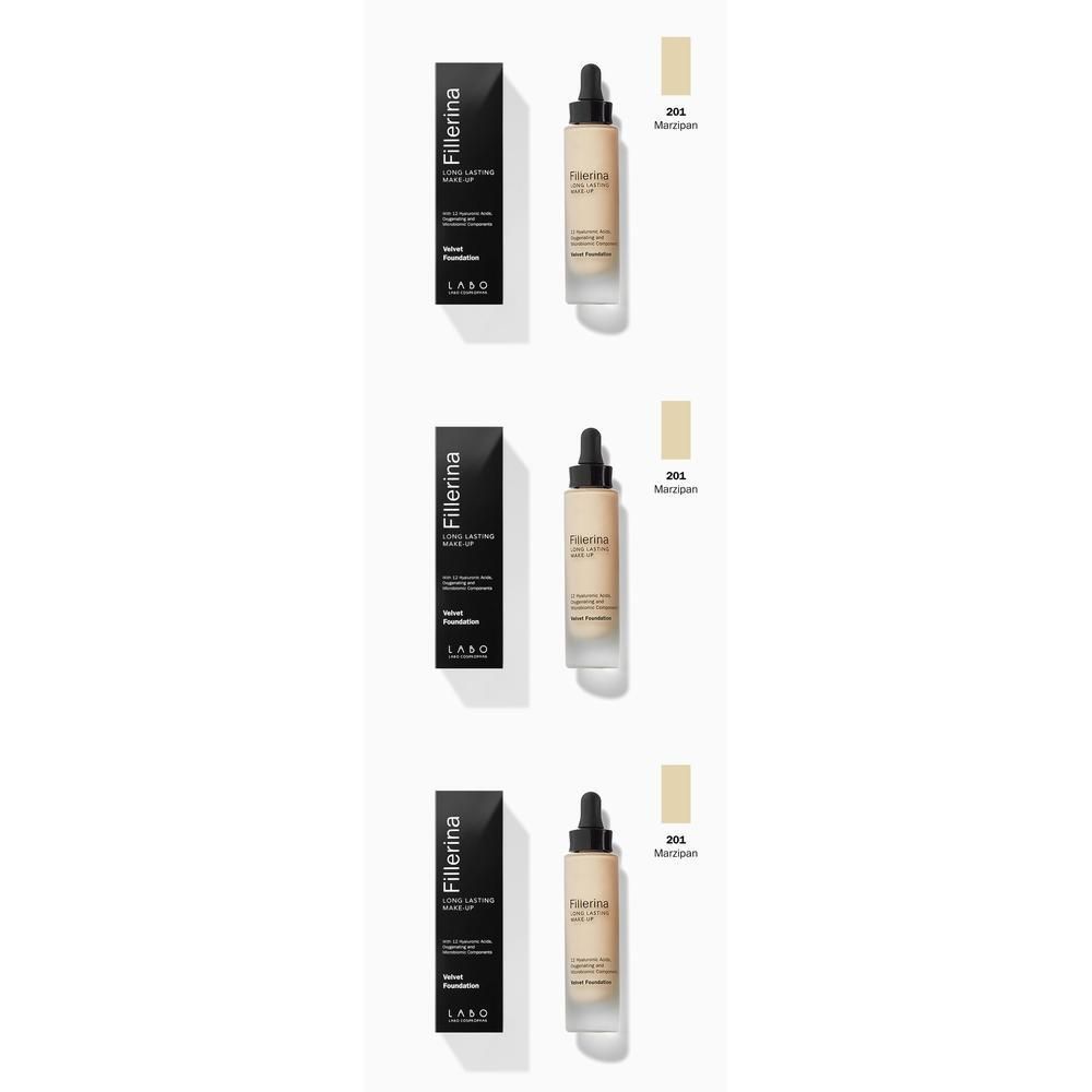 LABO Fillerina Long Lasting Make-Up Velvet Foundation Fondotinta Colore 1