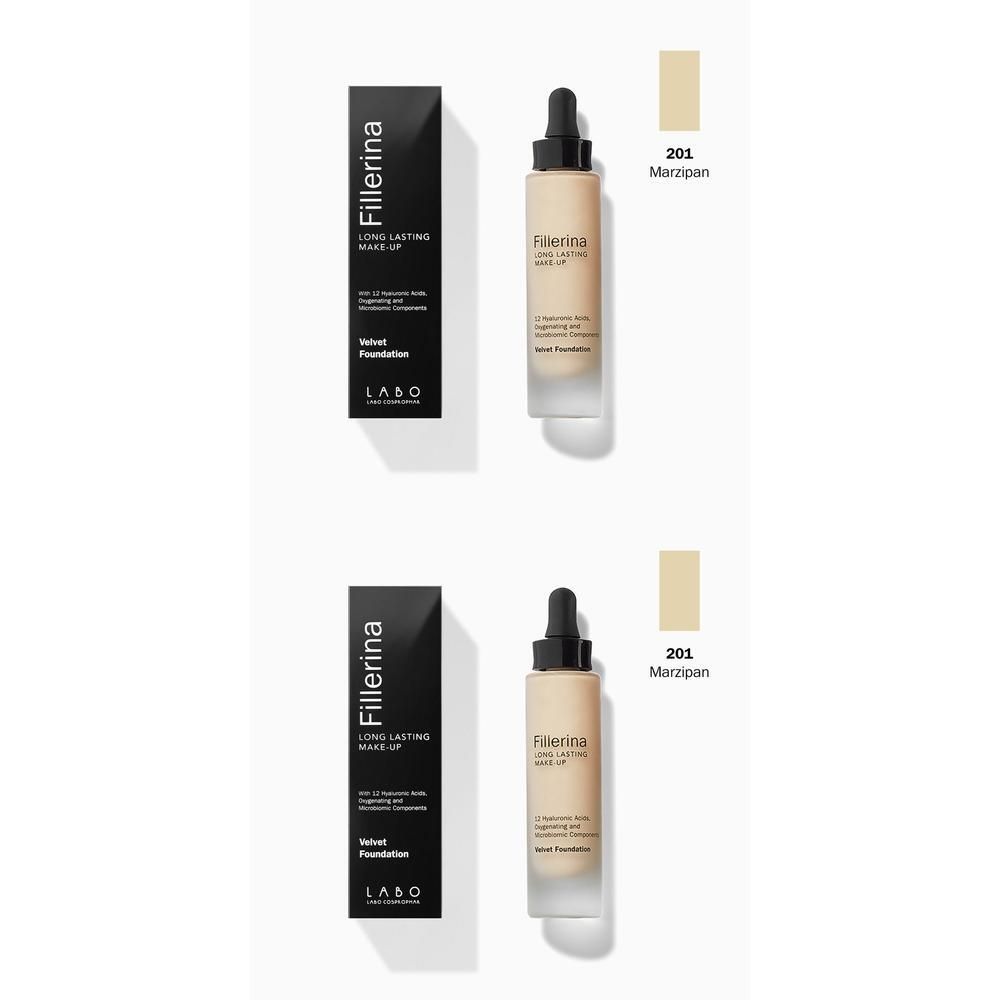 LABO Fillerina Long Lasting Make-Up Velvet Foundation Fondotinta Colore 1