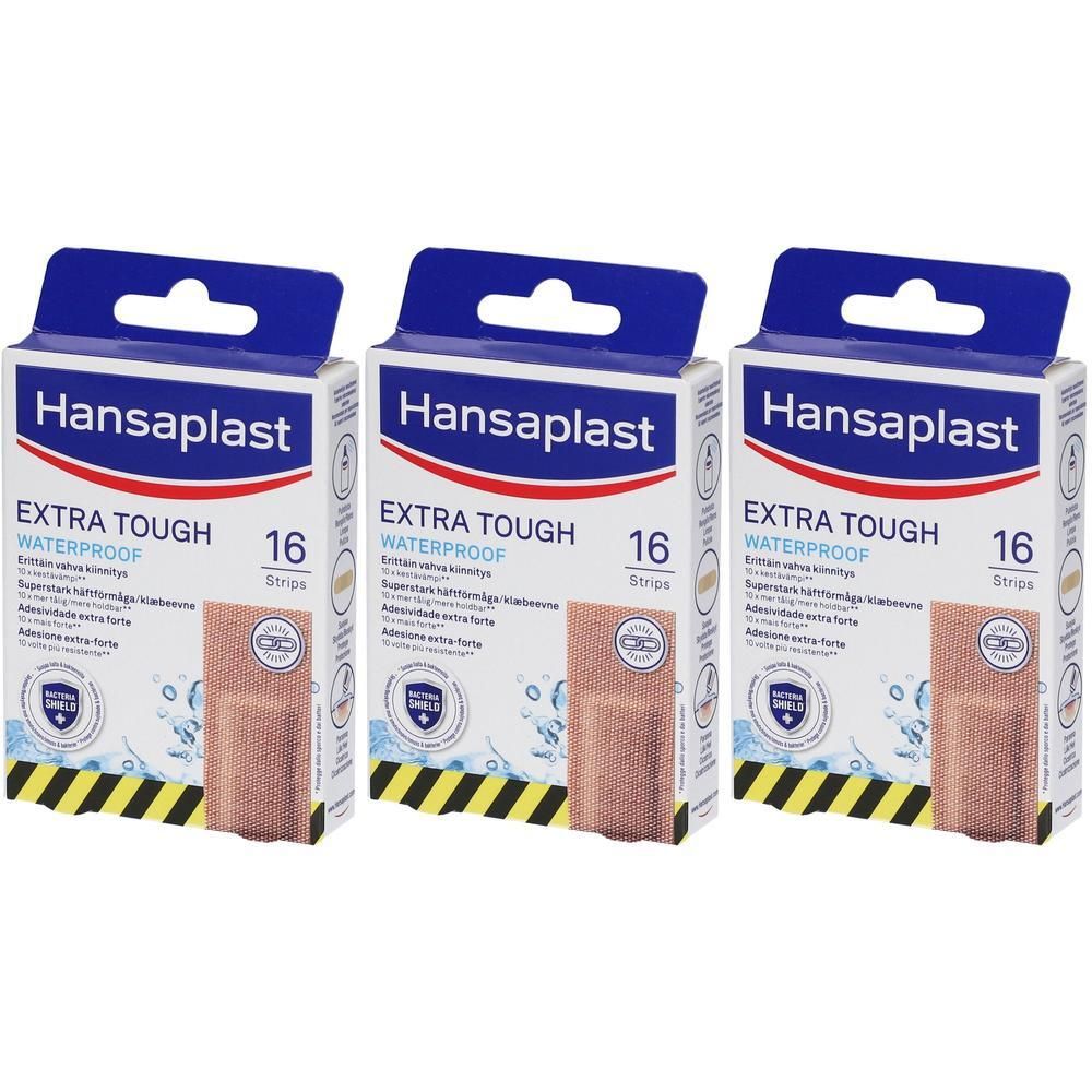 Hansaplast Cerotti Extra Power, Cerotti impermeabili con elevato potere adesivo, 16 pezzi